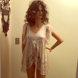 Free People Lace Top